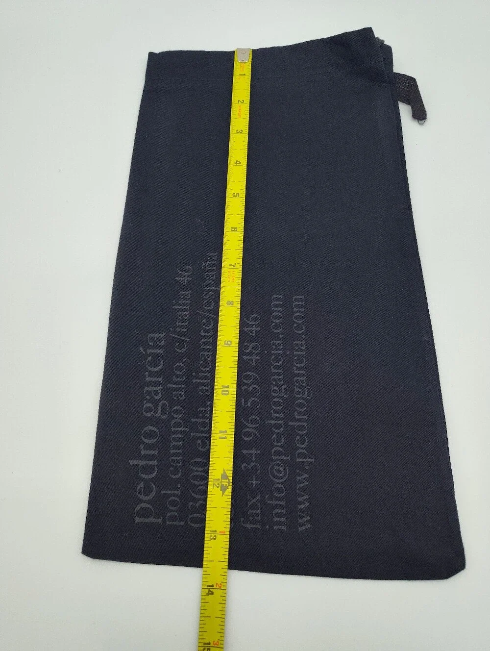 PEDRO GARCÍA Black Shoe Dust Bag Spain Designer Storage Travel Pouch EUC